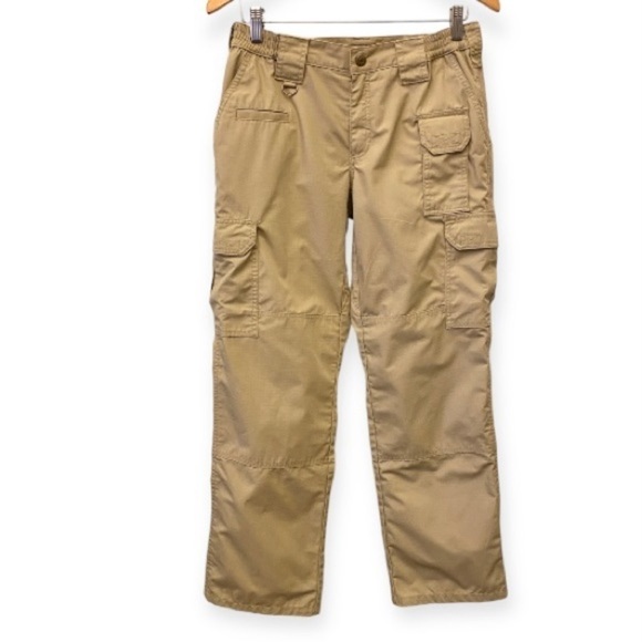 5.11 Tactical 8 Women's Taclite Pro Cargo Pants Rip Stop Style 64360 Beige Tan - Picture 4 of 13